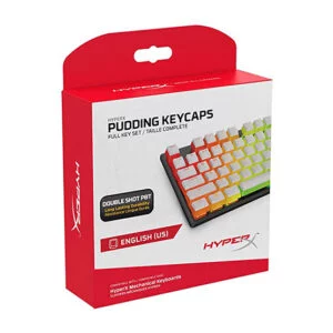 HyperX Pudding Keycaps Full Key Set White at The Gamers Lounge Shop Malta