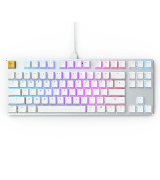Glorious GMMK TKL White at The Gamers Lounge Shop Malta