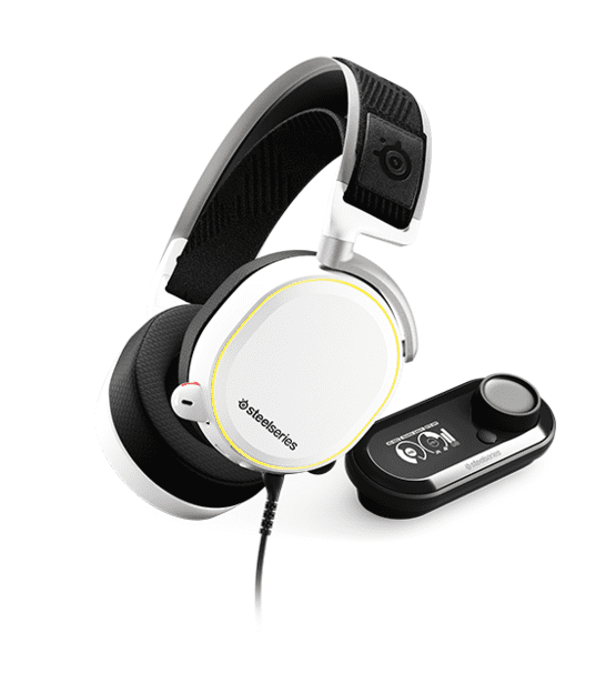 SteelSeries Arctis PRO + GAMEDAC White Headset at The Gamers Lounge Shop Malta