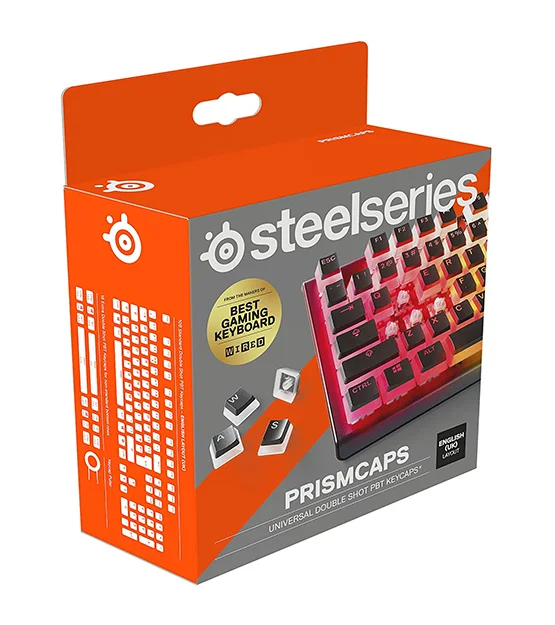 SteelSeries PrismCaps Black Keycaps at The Gamers Lounge Shop Malta