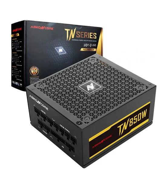 Abkoncore TN 850W Gold Fully Moldular PSU at The Gamers Lounge Shop Malta