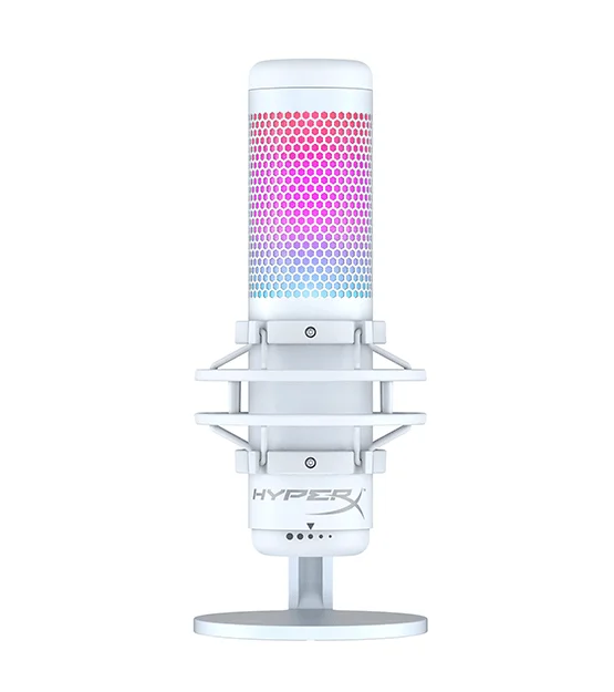 HyperX Quadcast S White Microphone at The Gamers Lounge Shop Malta