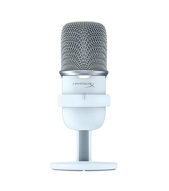 HyperX SoloCast White Microphone at The Gamers Lounge Shop Malta