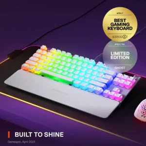 SteelSeries Apex 7 Ghost TKL Keyboard at The Gamers Lounge Shop Malta